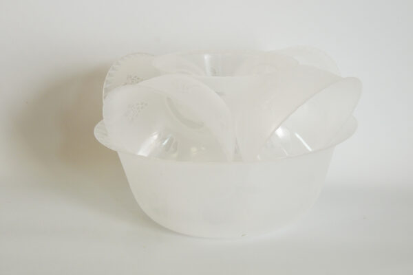 Set de ensaladera y 6 compoteras